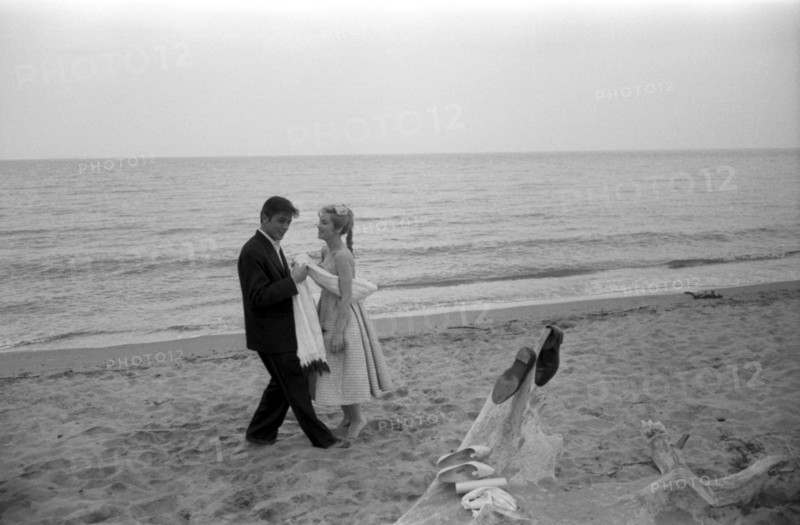 Alain Delon and Estella Blain