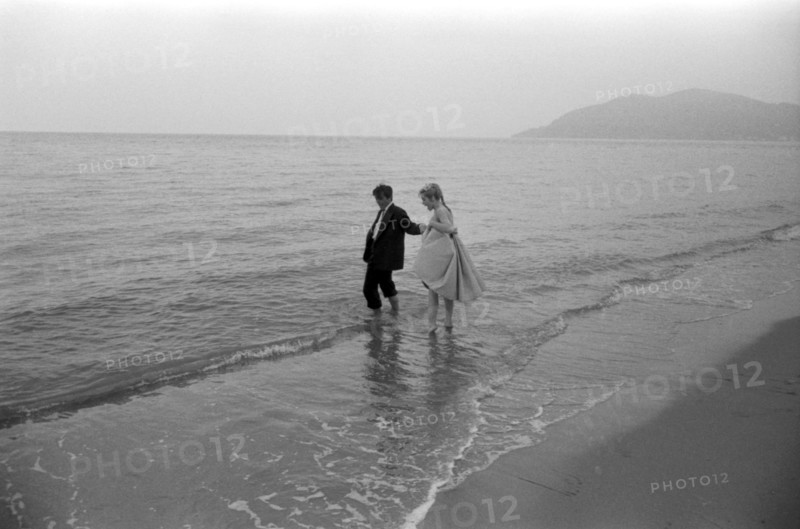 Alain Delon and Estella Blain