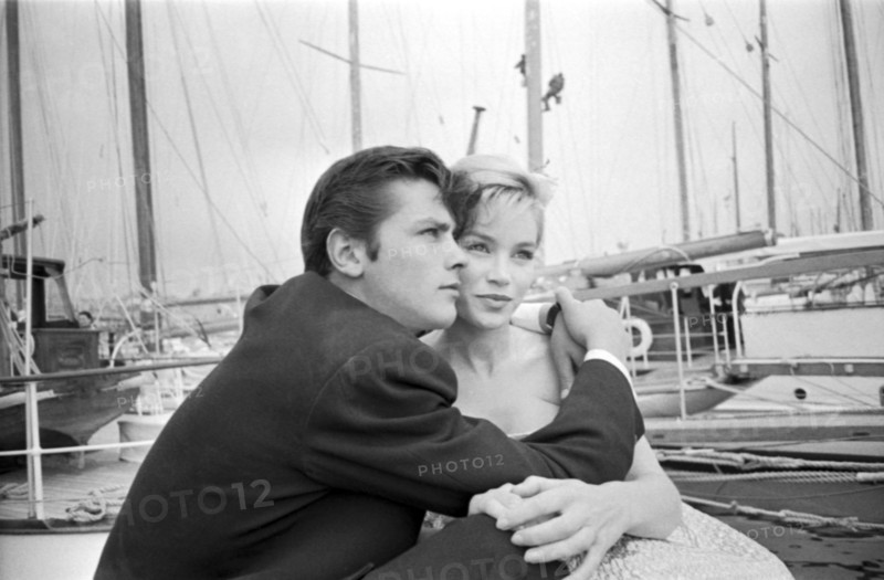 Alain Delon and Estella Blain