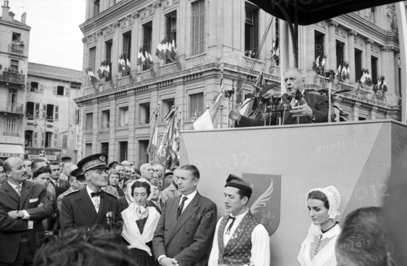 Charles de Gaulle, Nice, 1960