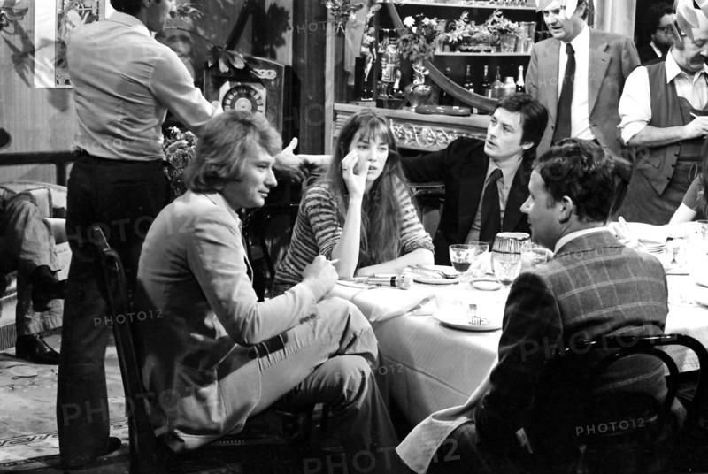 Johnny Hallyday, Jane Birkin, Alain Delon