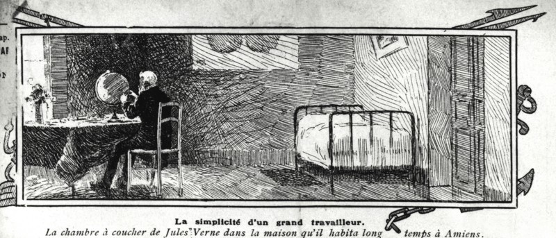 Chambre à coucher de Jules Verne