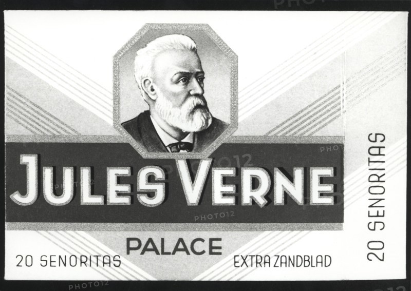 Jules Verne sur une boîte à cigares