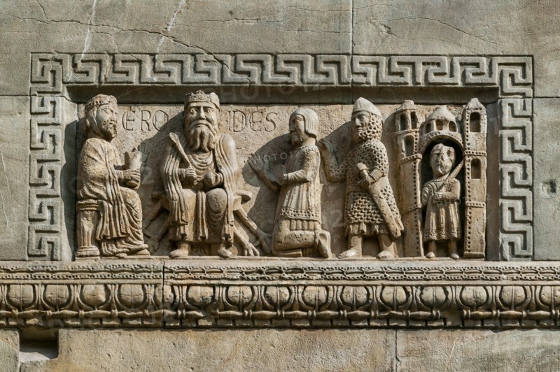 Facade of the Fidenza Cathedral