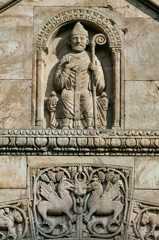 Facade of the Fidenza Cathedral