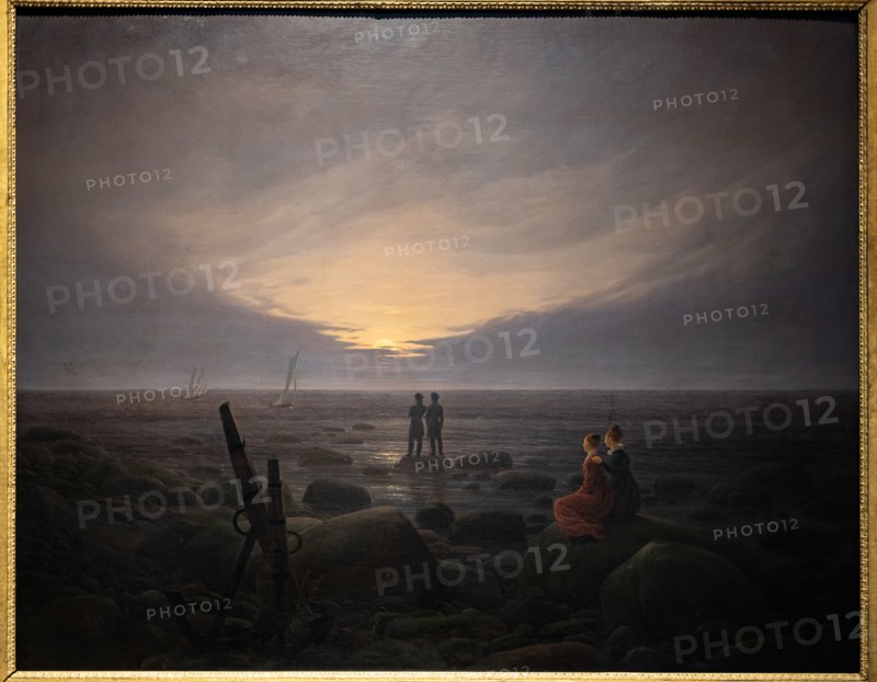 Caspar David Friedrich,  "Moon rising over the sea"
