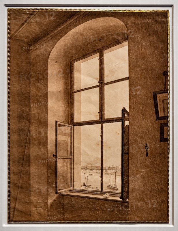 Caspar David Friedrich,  "View from the artist's studio"