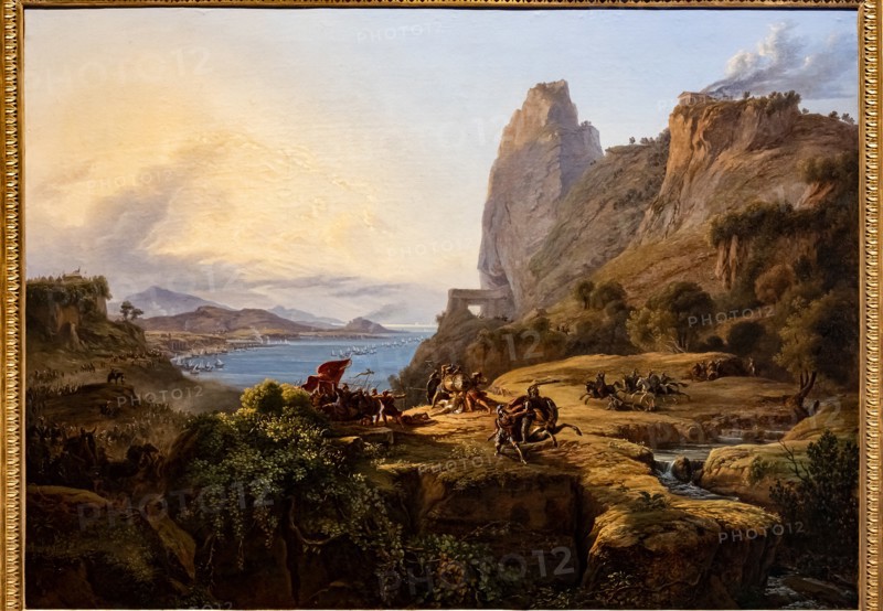 Massimo D'Azeglio: "The death of Leonidas (Thermopylae Pass)"