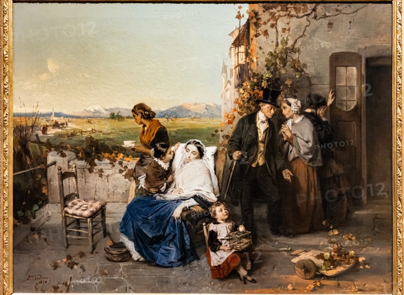 Domenico Induno: "As Leaves fall"