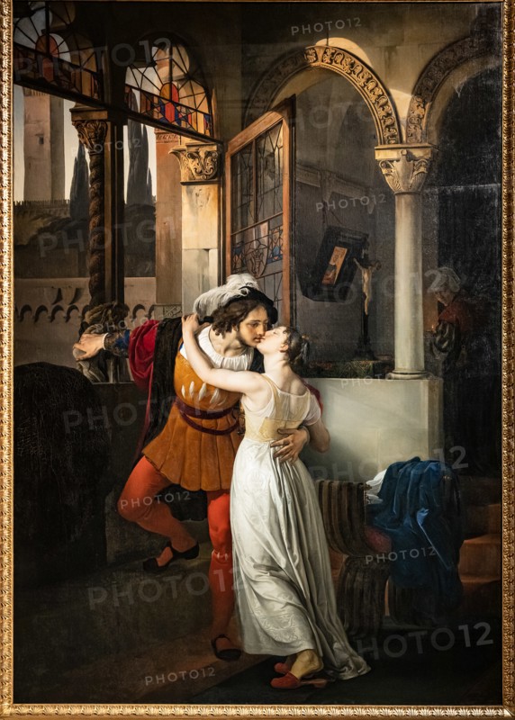 Francesco Hayez: "Romeo's last kiss to Juliet"