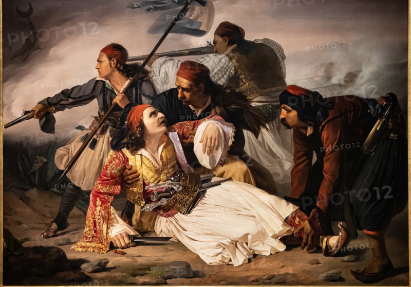 Ludovico Lipparini:  "Marco Botzaris' Death"