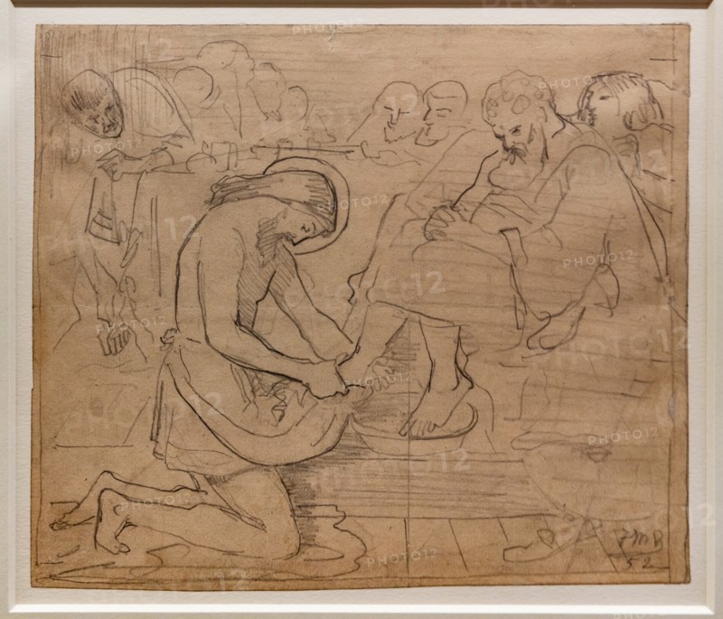 Brown, Sketch for "Jesus washing Peter's feet"
