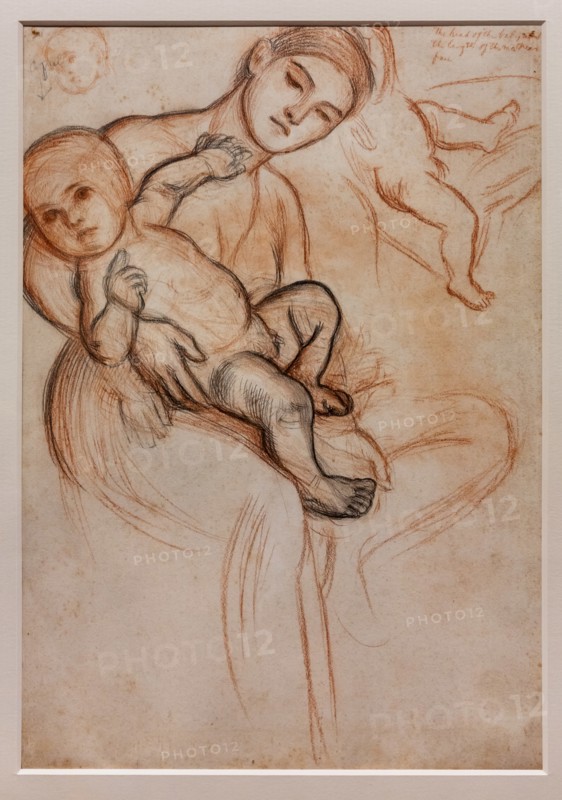 Holman Hunt, Study for the Infant Jesus in the arms of the Virgin for the "Triumph of the Innocents"