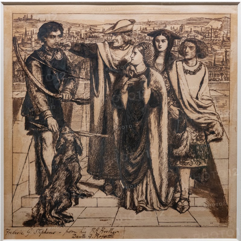Rossetti, "Taurello's first sight of Fortune"