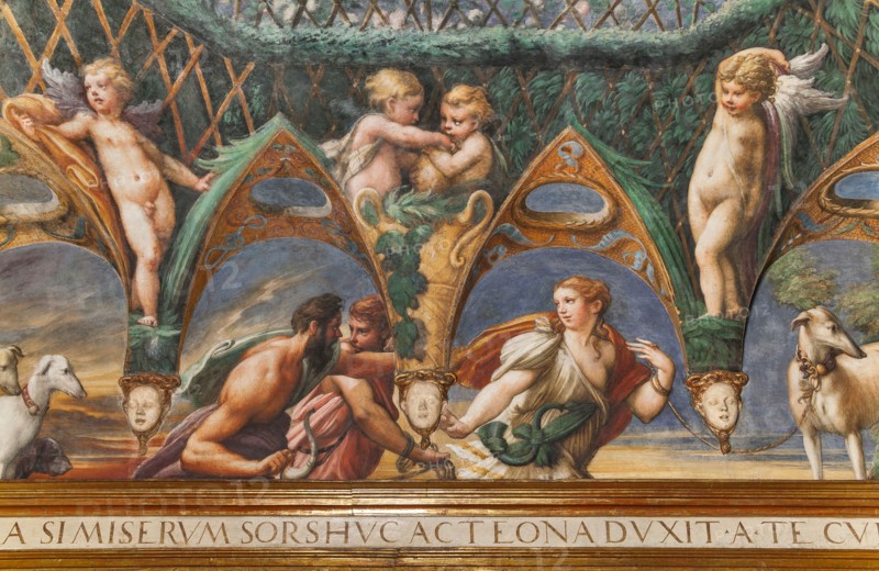 Parme, Fontanellato, Rocca Sanvitale, salle de Diane et Actéon