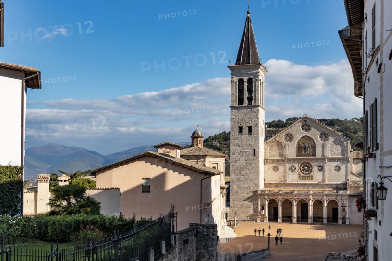 Spoleto: the square of the Duomo