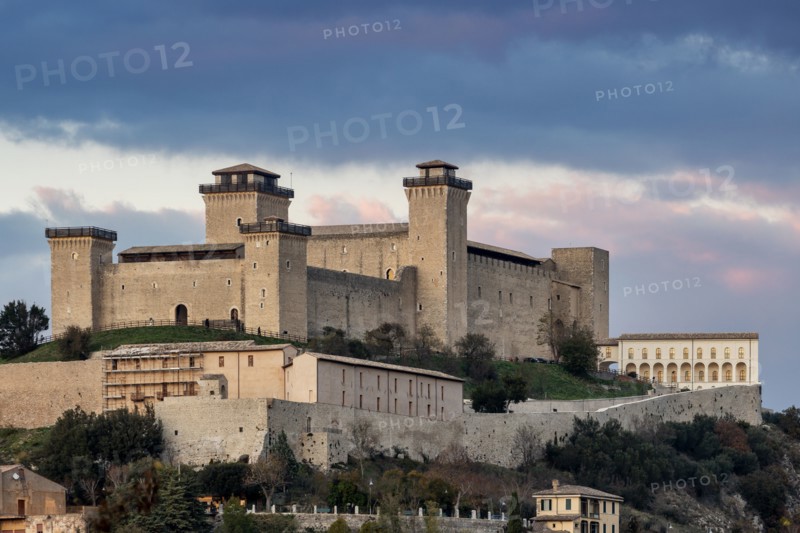 Spoleto: view of Rocca Albornoz