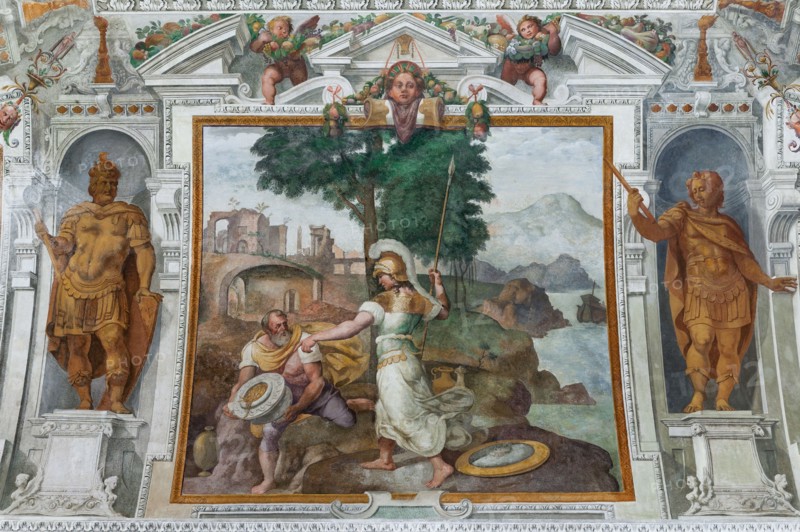 Gênes, Villa delle Peschiere, le hall