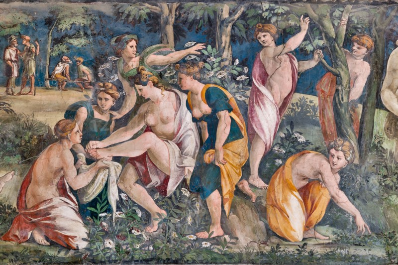 Rome, Villa Farnesina, La Salle des Perspectives