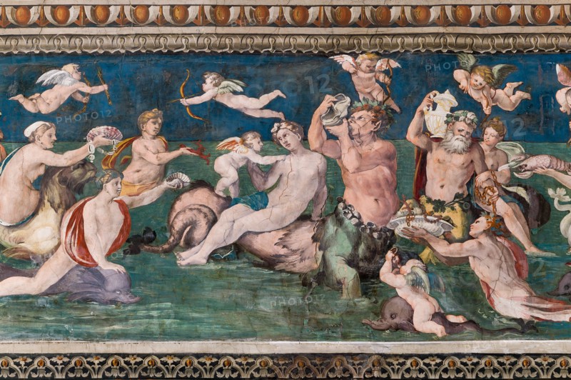 Rome, Villa Farnesina, La Salle des Perspectives
