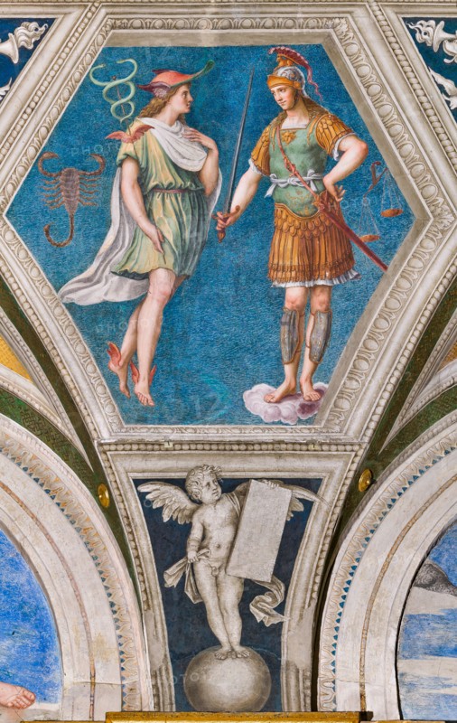 Rome, Villa Farnesina, the Loggia of Galatea