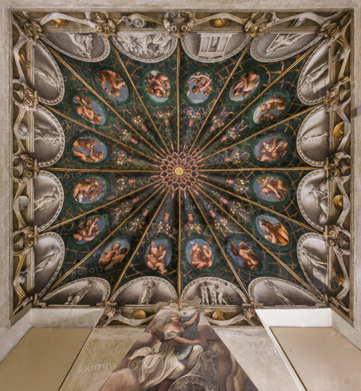 Parma, Former Monastery of St. Paul, Chamber of the Abbess or of St Paul or of Giovanna da Piacenza, the vault