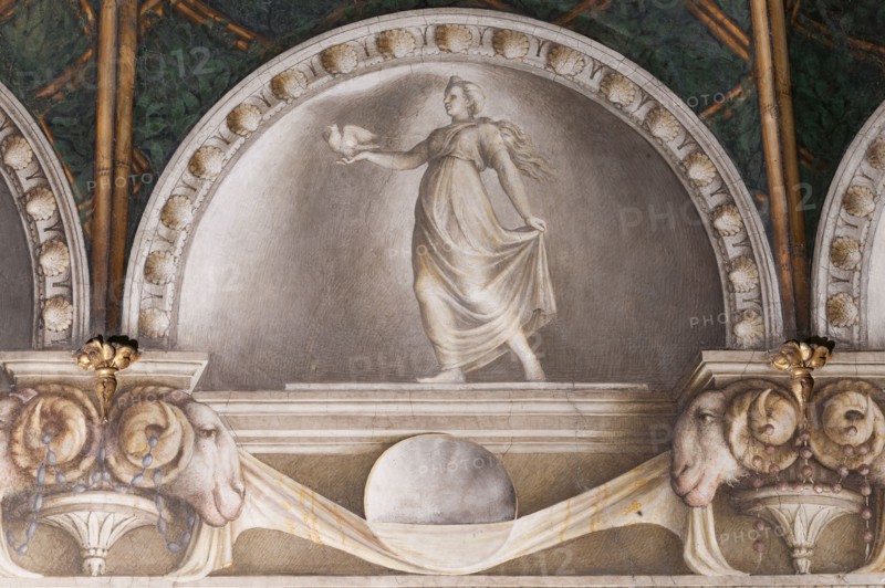 Parme, ancien couvent de San Paolo, chambre de l'Abbesse Giovanna da Piacenza ou de San Paolo, the vault