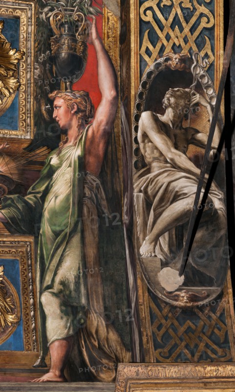 Parme, basilique Sainte-Marie-de-la-Palissade (Santa Maria della Steccata), arc situé au niveau du bras est du transept