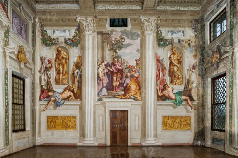 Fanzolo, Villa Emo, the main hall