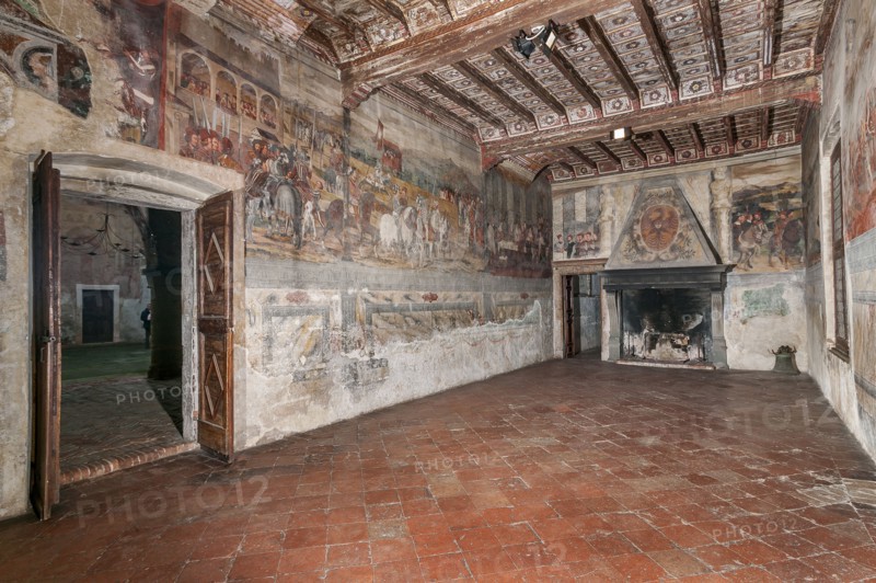 Cavernago, Malpaga Castle or Colleoni Castle, Hall of Honour