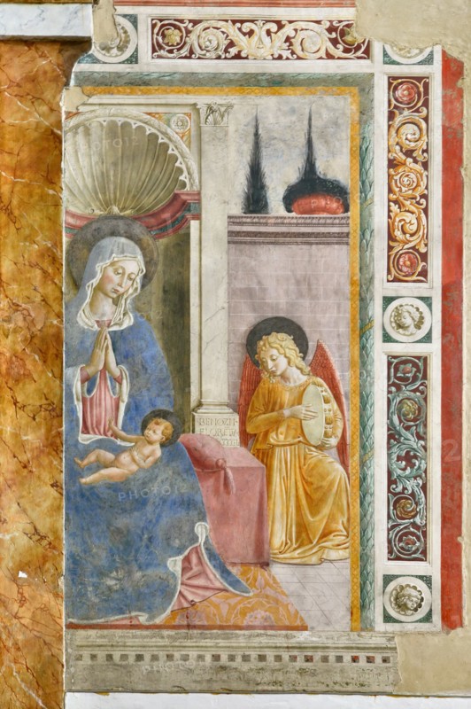 Montefalco, Church of San Fortunato, altar on the right