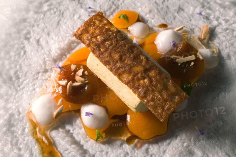 Dessert with candied fruit, Ristorante "La Bastiglia", in Spello