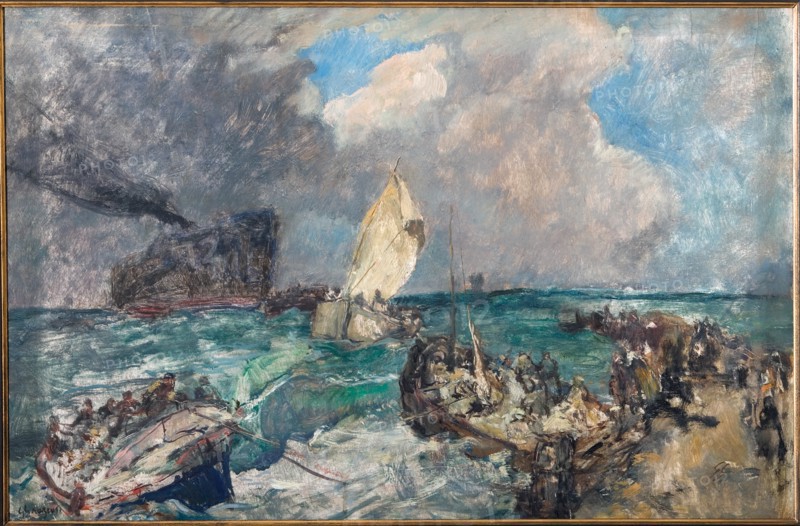 Graziosi, "Landing of the Serbian Army"