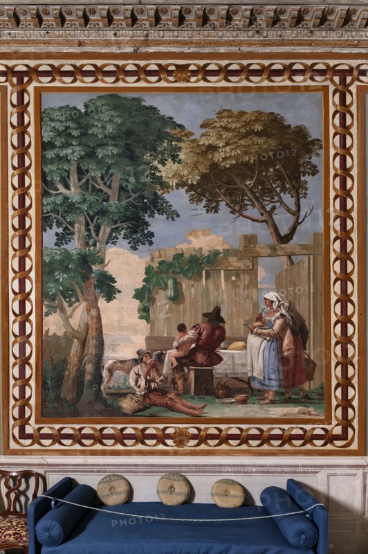Vicenza, Villa Valmarana ai Nani, Guest Lodgings, Room of the Rural Scenes