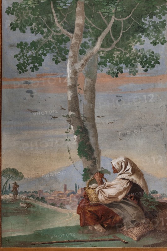 Vicenza, Villa Valmarana ai Nani, Guest Lodgings, Room of the Rural Scenes
