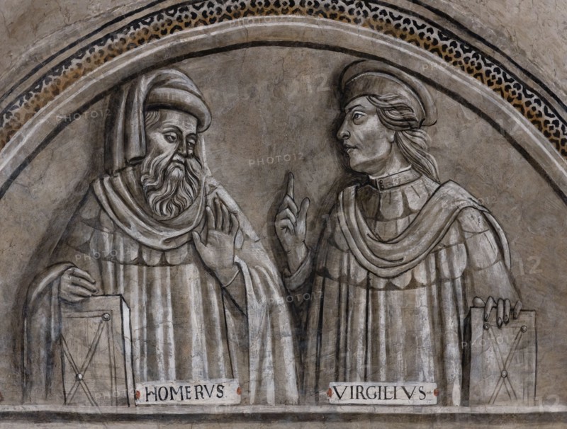“Portraits of Homer and Virgil”.Orvieto, MODO (Museum of the Opera of the  Duomo of Orvieto)