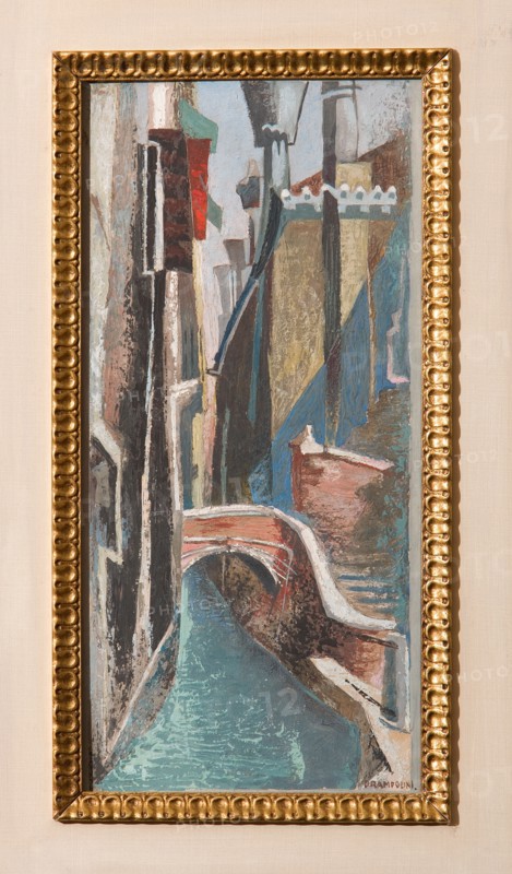 Enrico Prampolini (1894-1956), "A Canal in Venice"