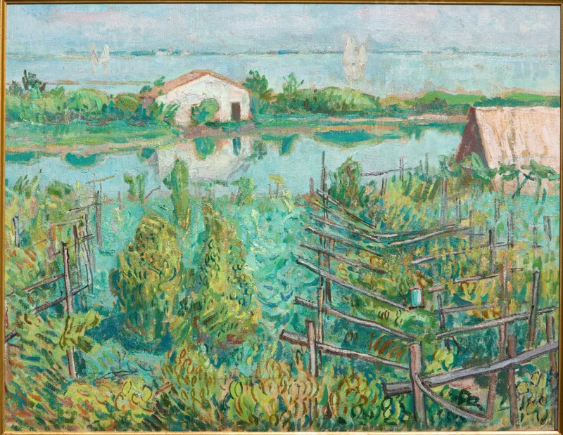 Mario Vellani Marchi (1895-1979), "Vineyard in Autumn-Torcello"
