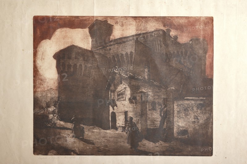 Giuseppe Graziosi (1879-1942), "The Castle of Vignola"