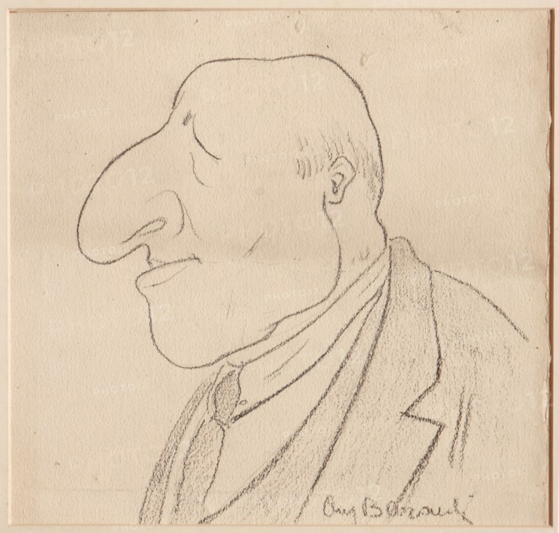 Augusto Baracchi (1878-1942), "Caricature"