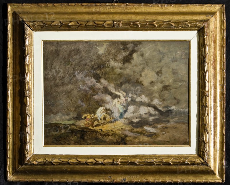 Collezione Assicoop / Unipol : Giuseppe Graziosi (1879-1942), "Fuga in Egitto". Olio su compensato, cm 49,5 x 74.
Collezione Assicoop/Unipol, Modena (MO), Veneto, Italia