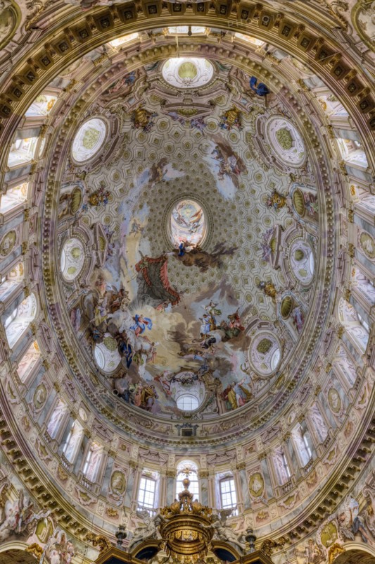 Sanctuary of Vicoforte: view of the dome
