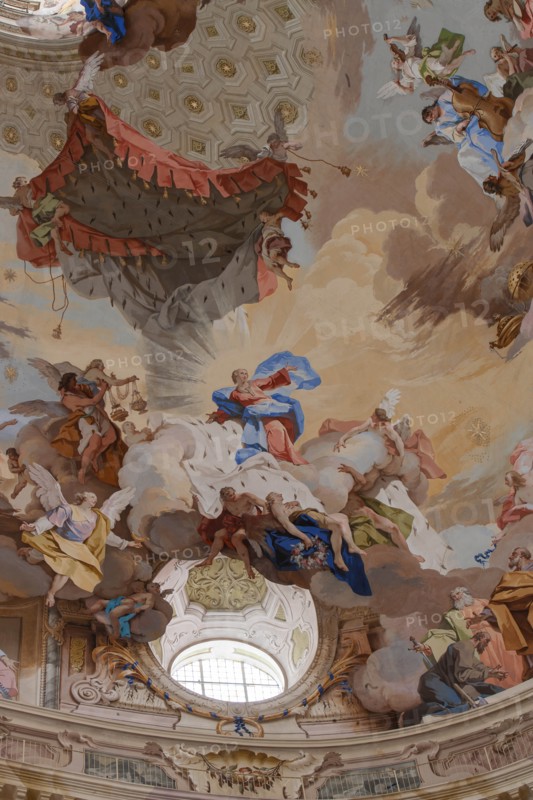 Sanctuary of Vicoforte: view of the dome
