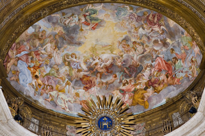 Church of Jesus, the interior, the bowl-shaped vault of the apse