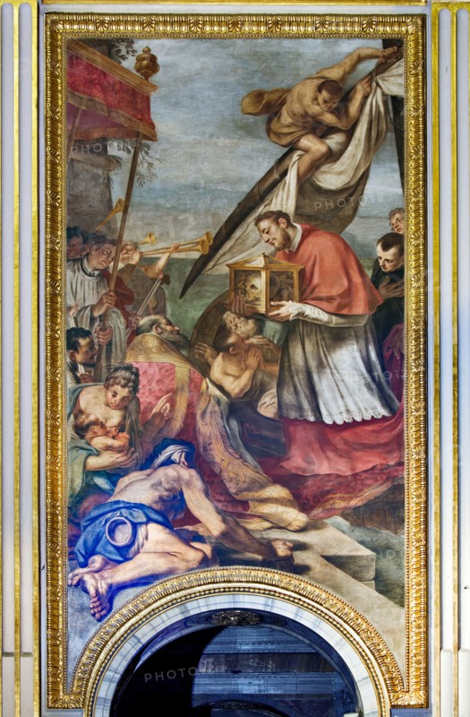Basilica of St Andrew della Valles above the passages of the antechoir