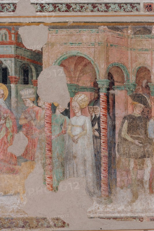 Fresco of the Stories of St. John the Evangelist at the Pinacoteca Nazionale di Ferrara