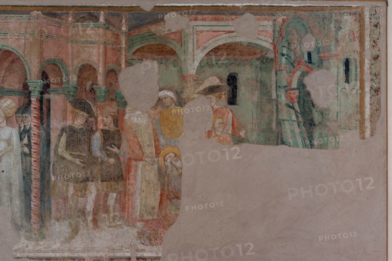 Fresco of the Stories of St. John the Evangelist at the Pinacoteca Nazionale di Ferrara
