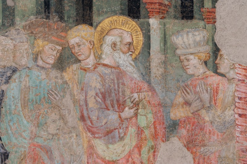 Fresco of the Stories of St. John the Evangelist at the Pinacoteca Nazionale di Ferrare