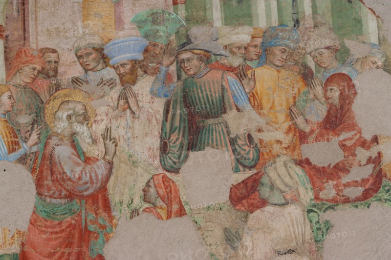 Fresco of the Stories of St. John the Evangelist at the Pinacoteca Nazionale di Ferrare