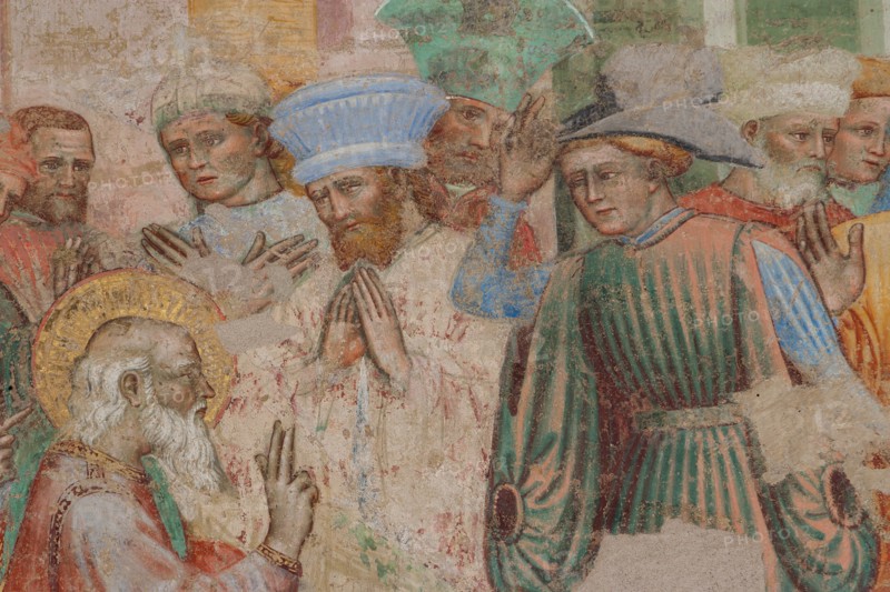 Fresco of the Stories of St. John the Evangelist at the Pinacoteca Nazionale di Ferrare